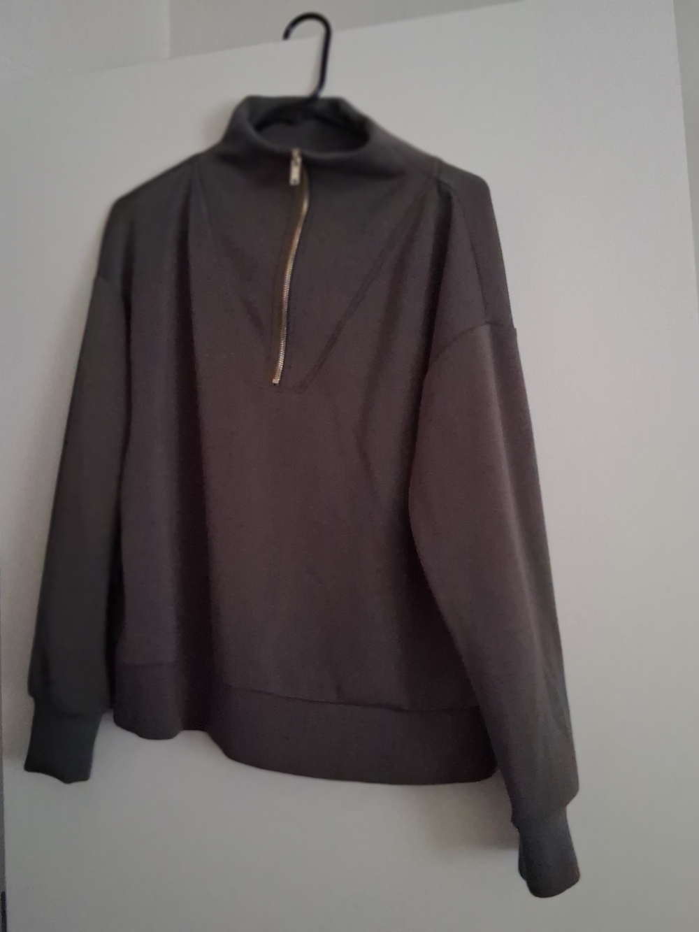 Half-Zip Mock Neck Sweater - Drk Green